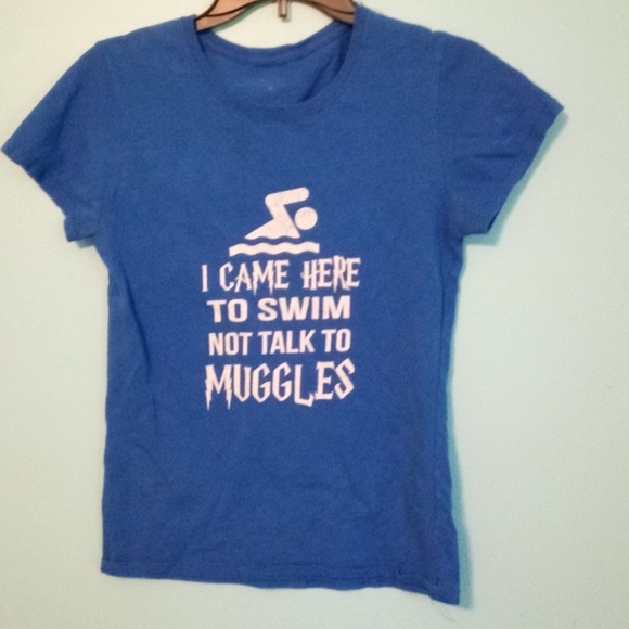 Blue swimming t-shirt - Picture 1 of 2
